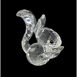 Swarovski Squirrel Figurine 2.5" Collectible Glass Animal Sculpture Austria